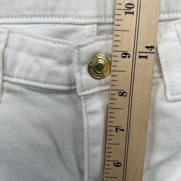 Michael Kors Jeans Womens 8 White Izzy Skinny Denim - Picture 6 of 10